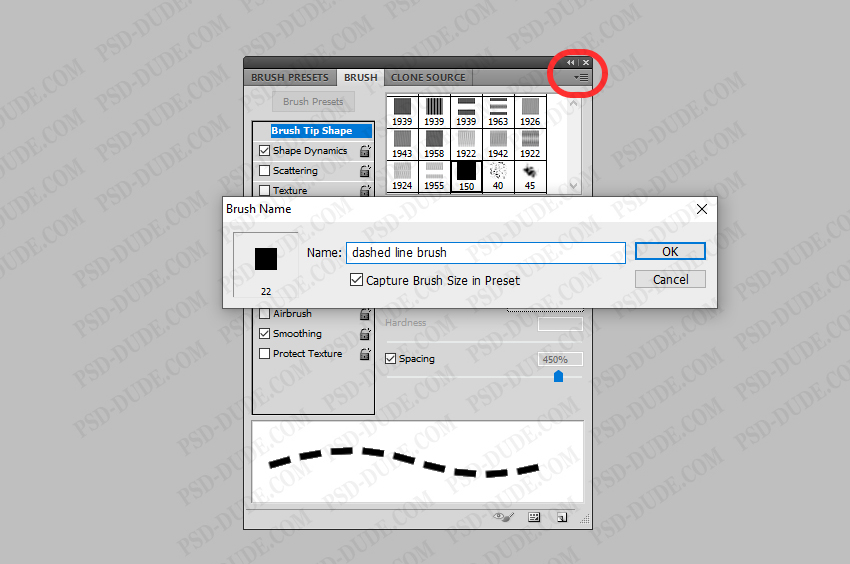 How To Make A Staight Dotted Line In Photoshop - How To Make A Dashed ...