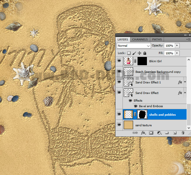 Draw in Sand Effect Photoshop Tutorial Photoshop Tutorial | PSDDude