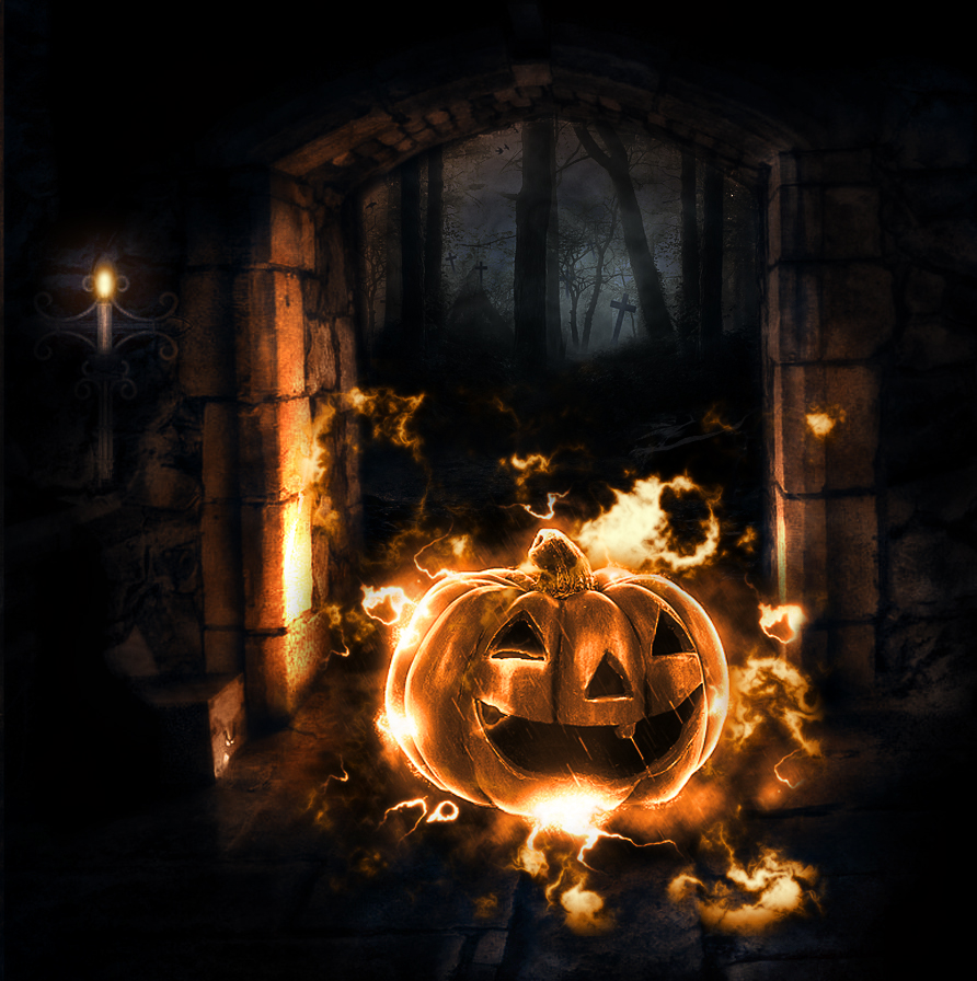 Enchanted Halloween Pumpkin Photoshop Tutorial