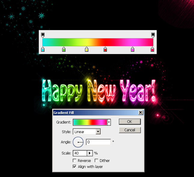 Happy New Year Wallpaper Tutorial Photoshop Tutorial | PSDDude