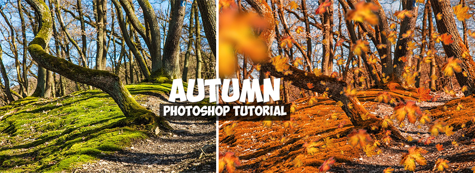 spring to autumn photo effect photoshop tutorial