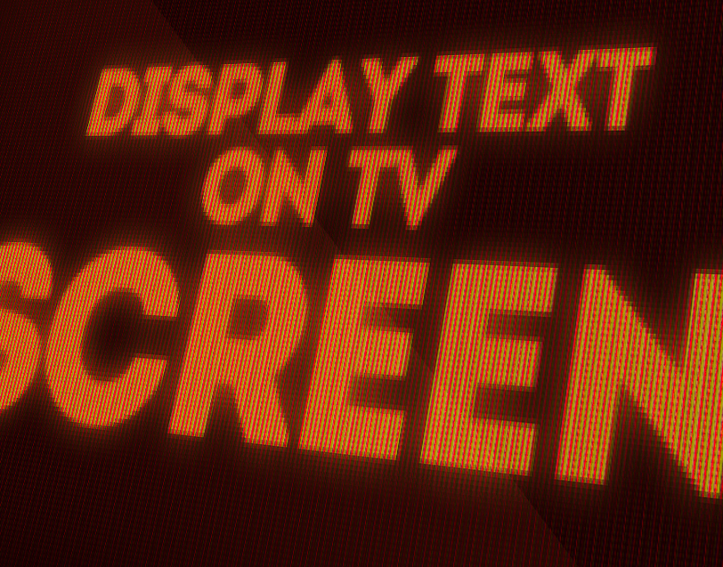 How to Create a Computer Screen LED Text Effect in ...