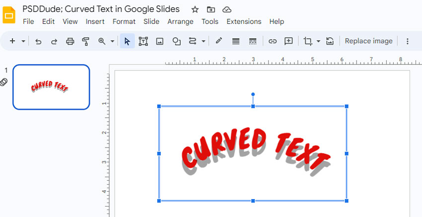 How To Curve Text In Google Slides Step by Step Tutorial 2024 