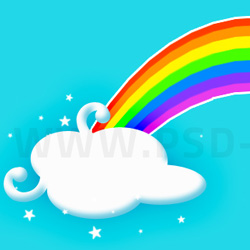 Creating A Cartoon Rainbow psd-dude.com Tutorials