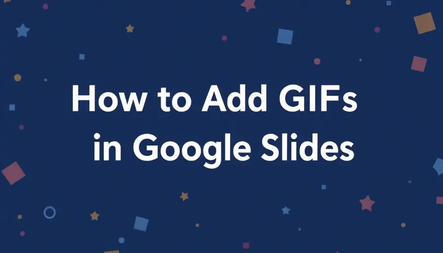 How To Add Gif To Google Slides psd-dude.com Tutorials