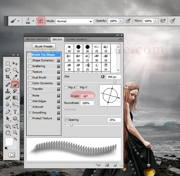 uploading brushes to photoshop