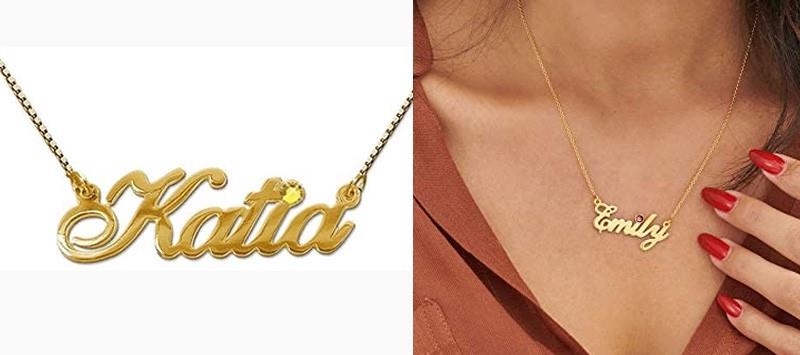 Name Necklace Gold