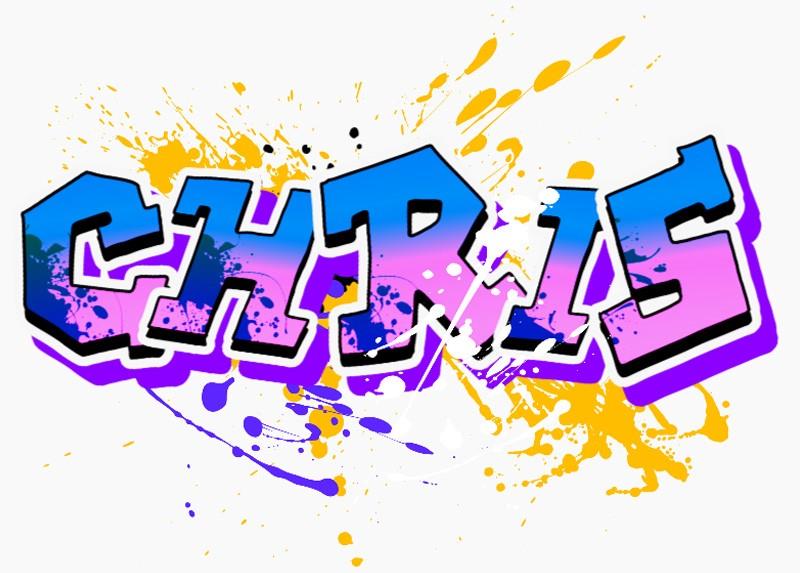 Chris Name Art