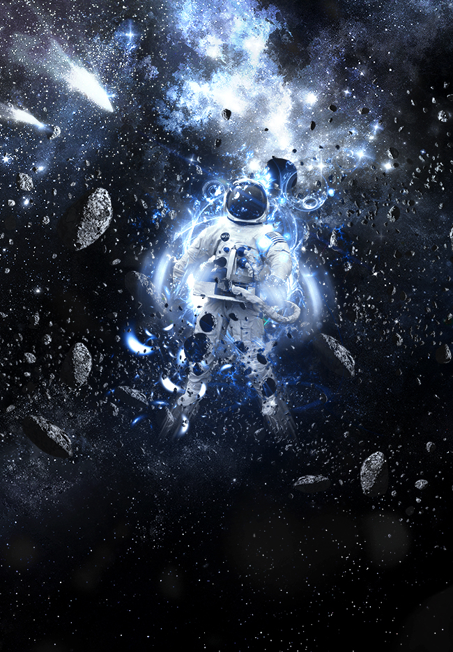 Outer Space Astronaut Photoshop Manipulation Tutorial