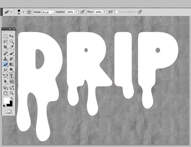 drip shapes in photoshop