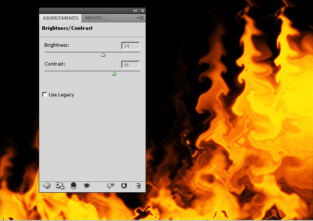Adjust Photoshop Fire Effect