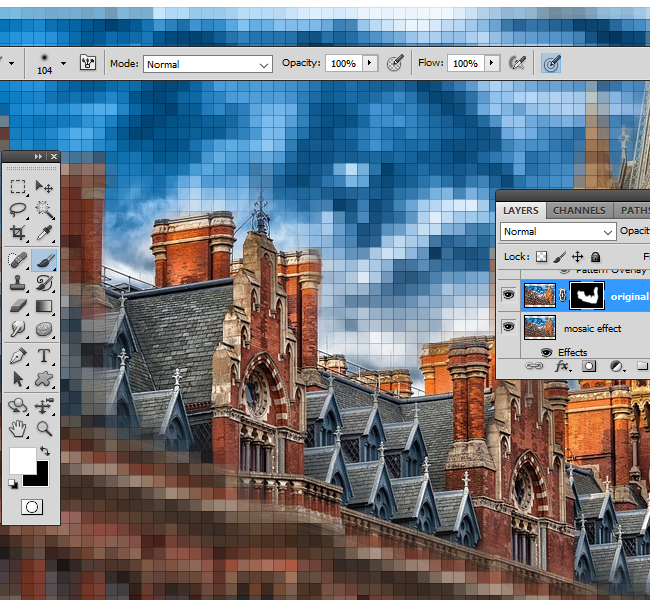 Pixel Photo Effect in Photoshop with Mosaic Filter Photoshop Tutorial