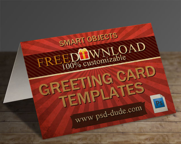 greeting card template photoshop free download