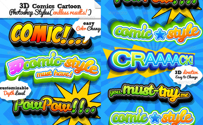comic book text photoshop download