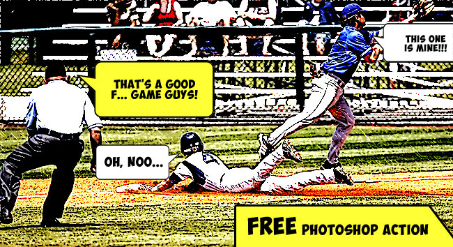 Comics Photoshop Action Free