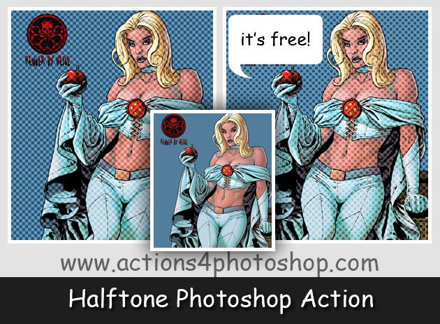 Halftone Photoshop Action