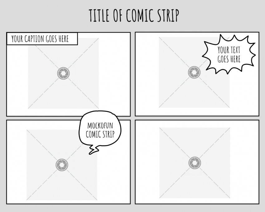 4 Panel Comic Strip Template