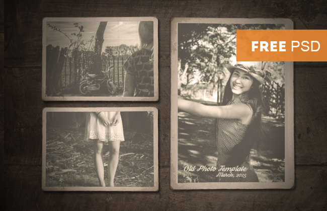 Vintage Old Photo Template with Free PSD | PSDDude