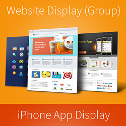 Web Page and App Screen Display PSD Mockups psd-dude.com Resources