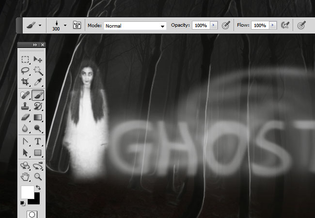 Spooky Ghost Text Effect Photoshop Tutorial