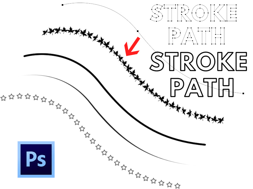 Почему не работает stroke path в фотошопе