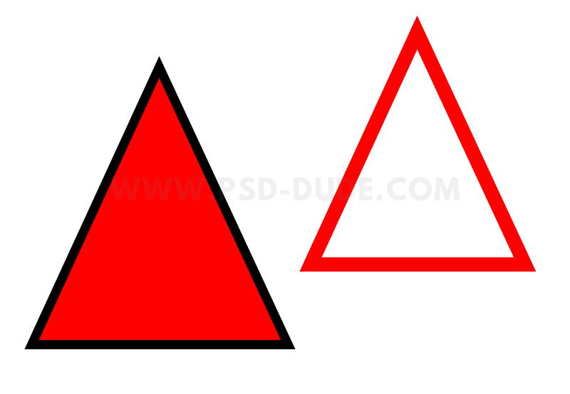 How To Make A Triangle Outline In Photoshop