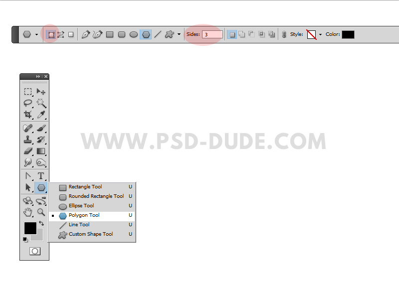Polygon Tool Photoshop