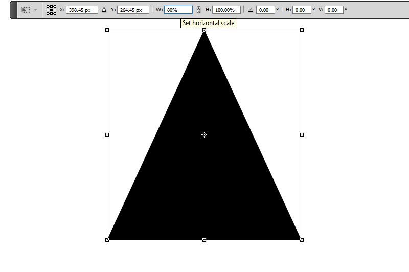 Как нарисовать треугольник в фотошопе
