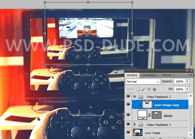 Video Feedback Infinity Mirror Effect In Photoshop